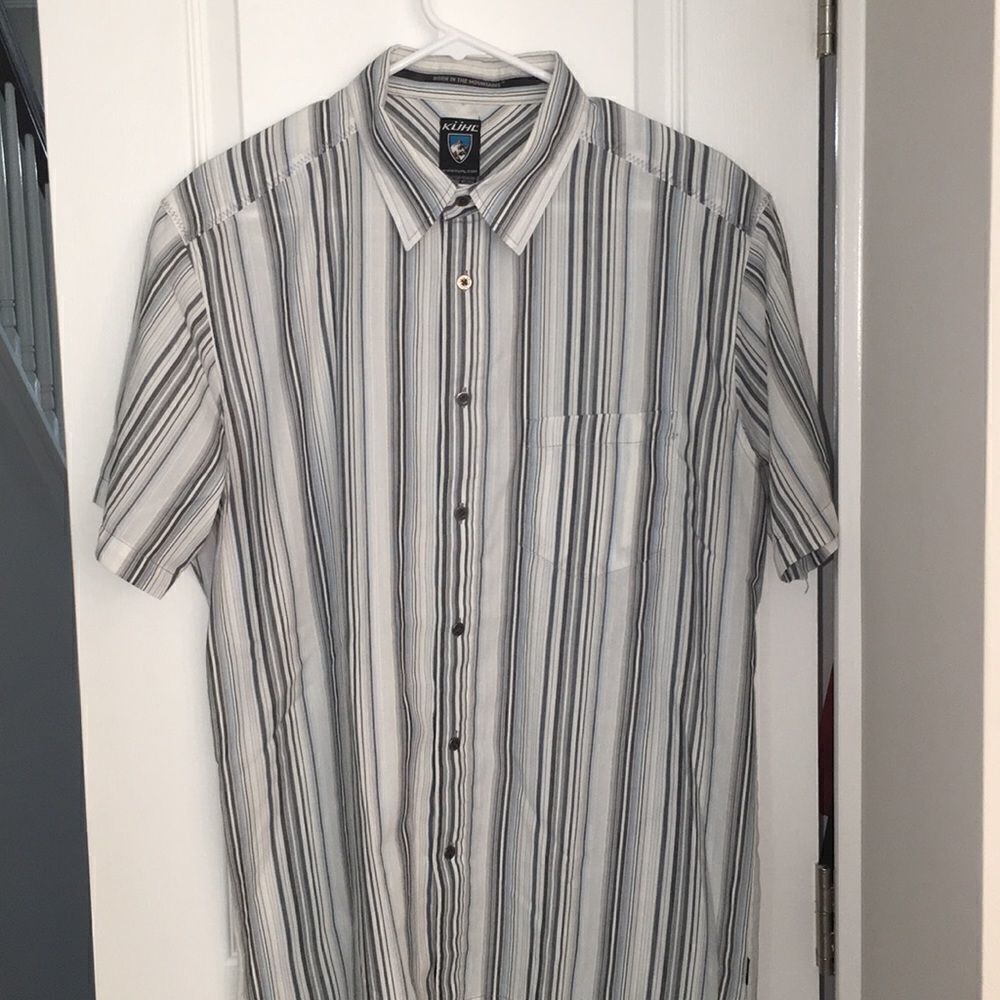 Kuhl Stripe Quick Dry killer men’s outdoor hiking SS Trail dream sport shirt L